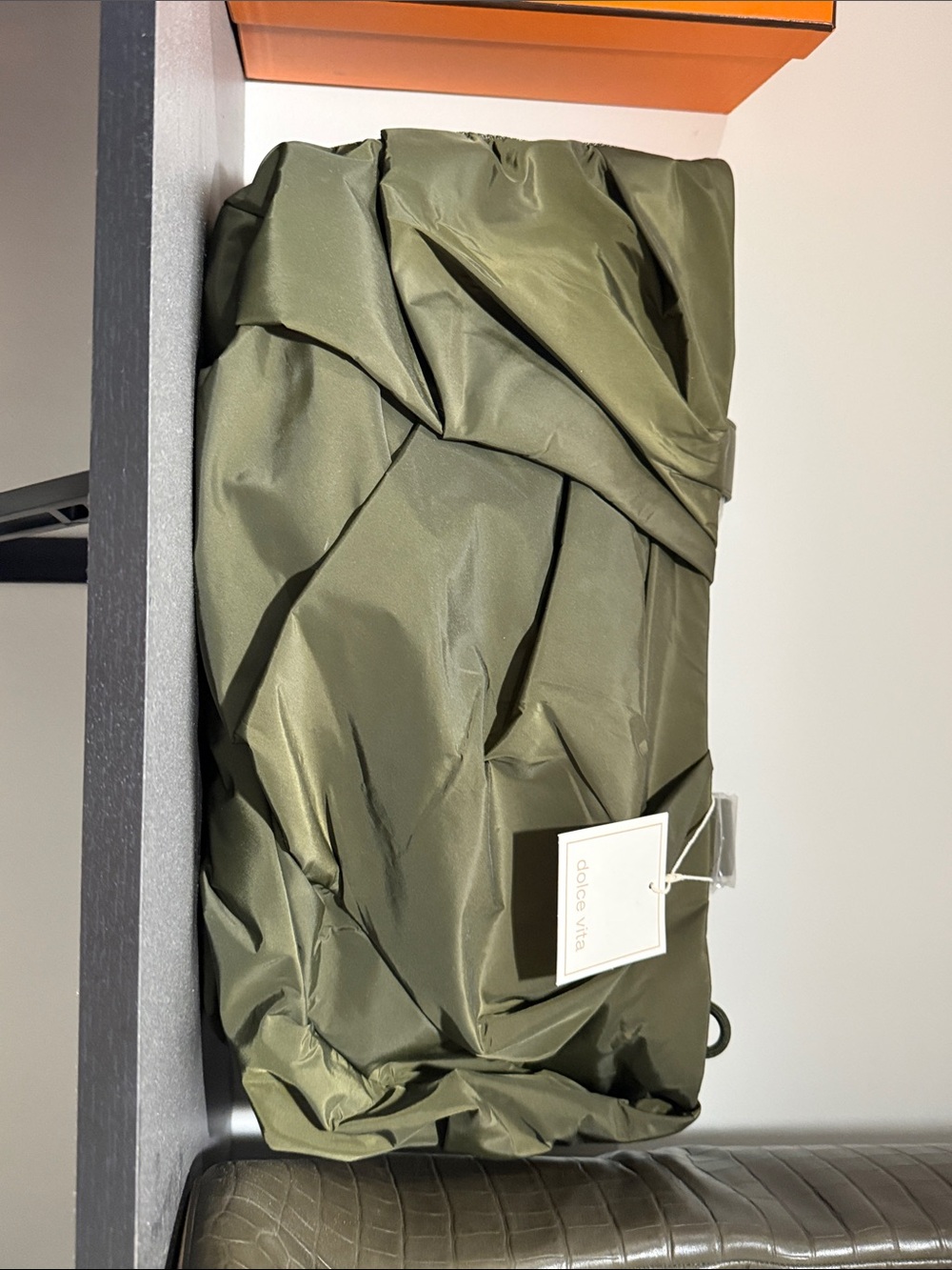 Dolce Vita Large Olive Green Handbag